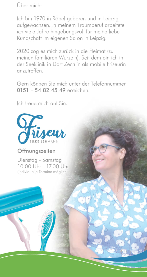 Friseur Silke Lehmann Seeklinik Zechlin