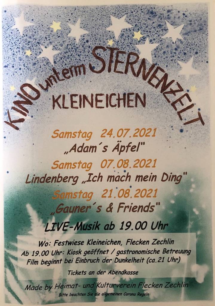 Kino unterm Sternenzelt