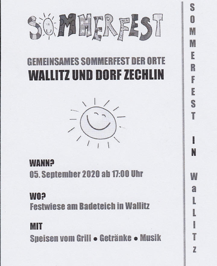 Sommerfest Dorf Zechlin 2023